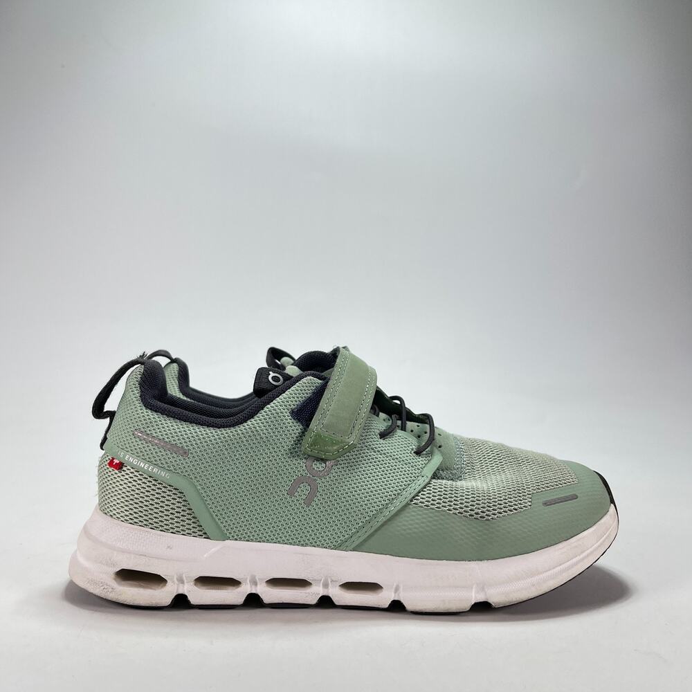 On Cloud Play Sage White Hook & Loop Running Shoes 3KD11432592 Youth Size 2.5